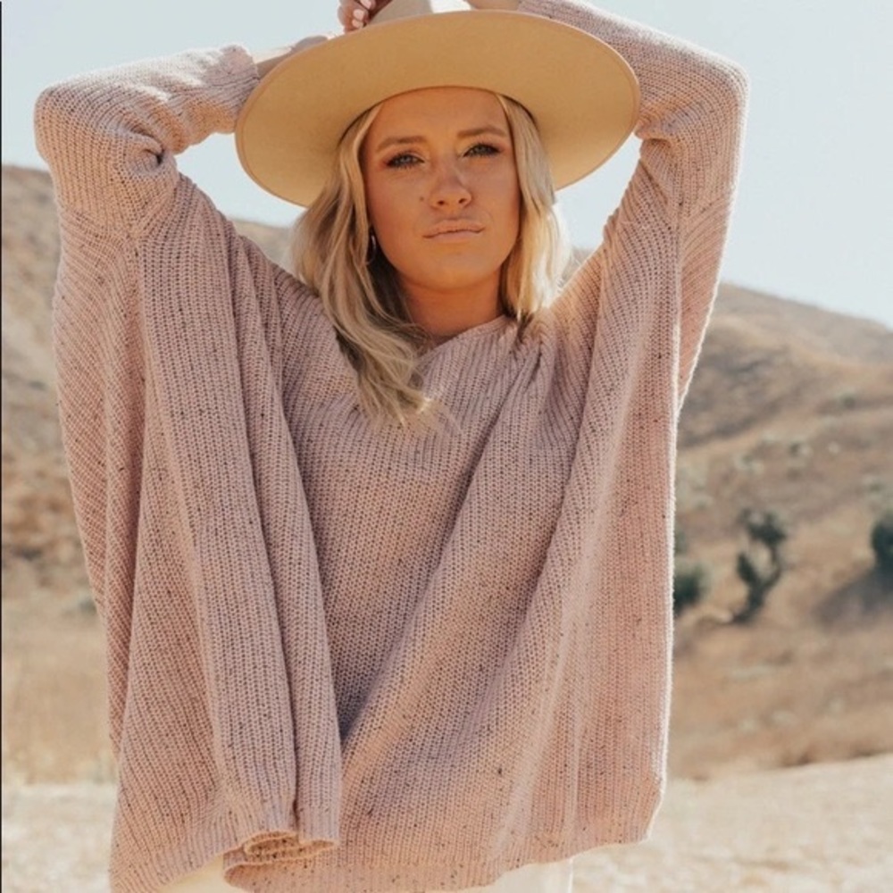 🌿 CJLA Blush Pink Rhea Sweater